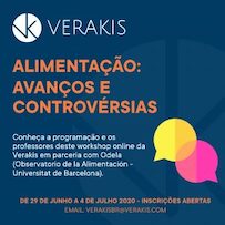 Workshop online: ‘Alimentacao: Avanços e Controvérsias’  da Verakis, de 29 de Junho a 4 de Julho 2020 com Jean-Pierre Poulain