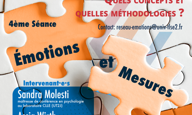 Séminaire « Émotions et Mesures » – jeudi 3 octobre 2024